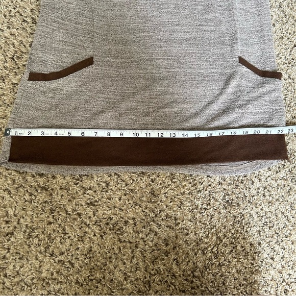 Wekili | Color Block Long-Sleeve Tunic Tops Crew Neck Sweatshirt Pockets - Picture 9 of 10